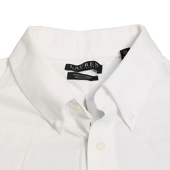 Lauren Ralph Lauren Other - Ralph Lauren Black Label Shirt Men's Size XL White Stretch 17 Neck 34/35 Sleeve
